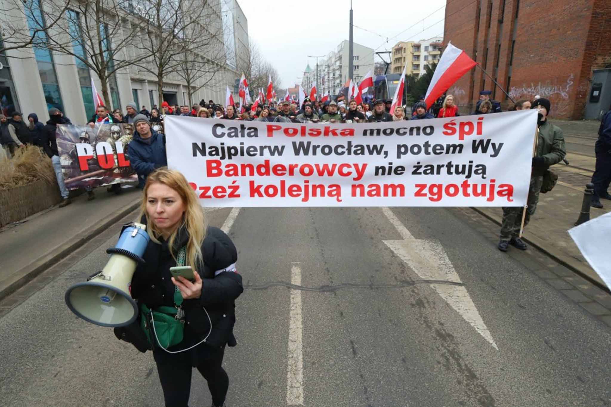 Protesty ve Wrocławi: Odpor proti brigádě Azov